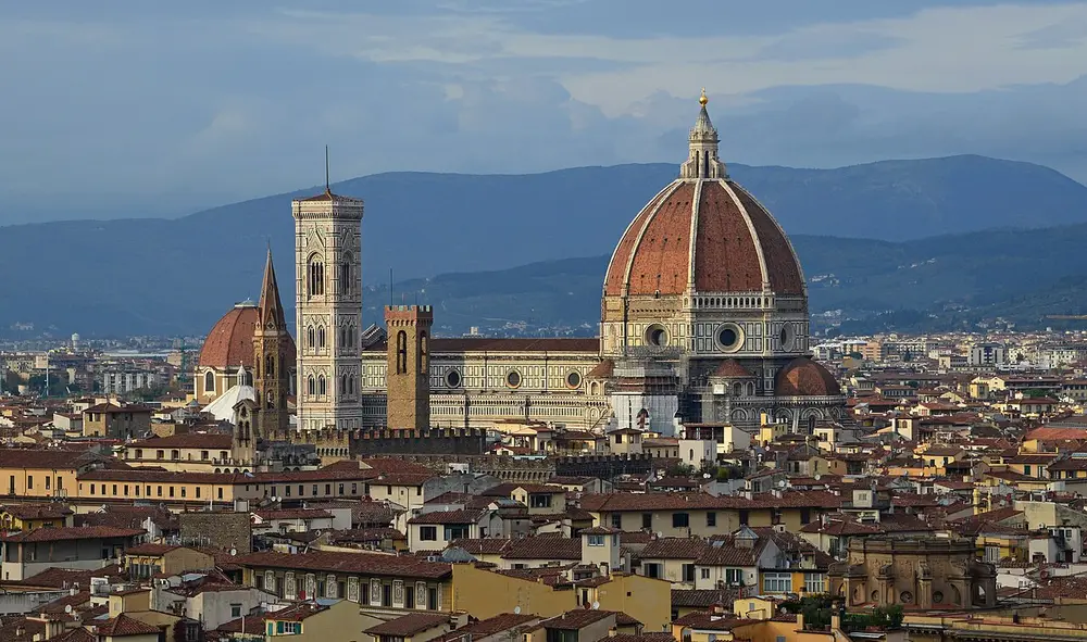 The Duomo above the rooftops of Florence