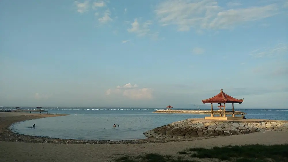 A seaside pavilion on Bali’s coast