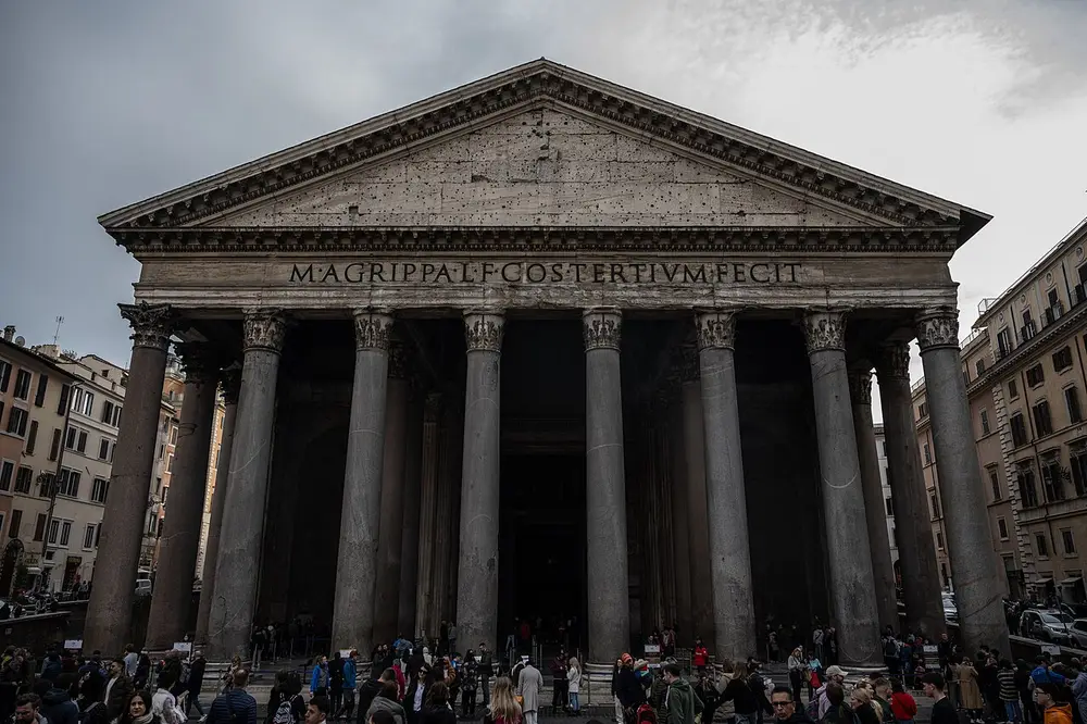 The Pantheon’s monumental portico