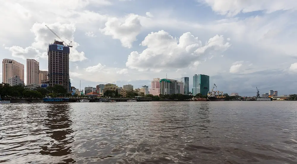 The Saigon River and city skyline