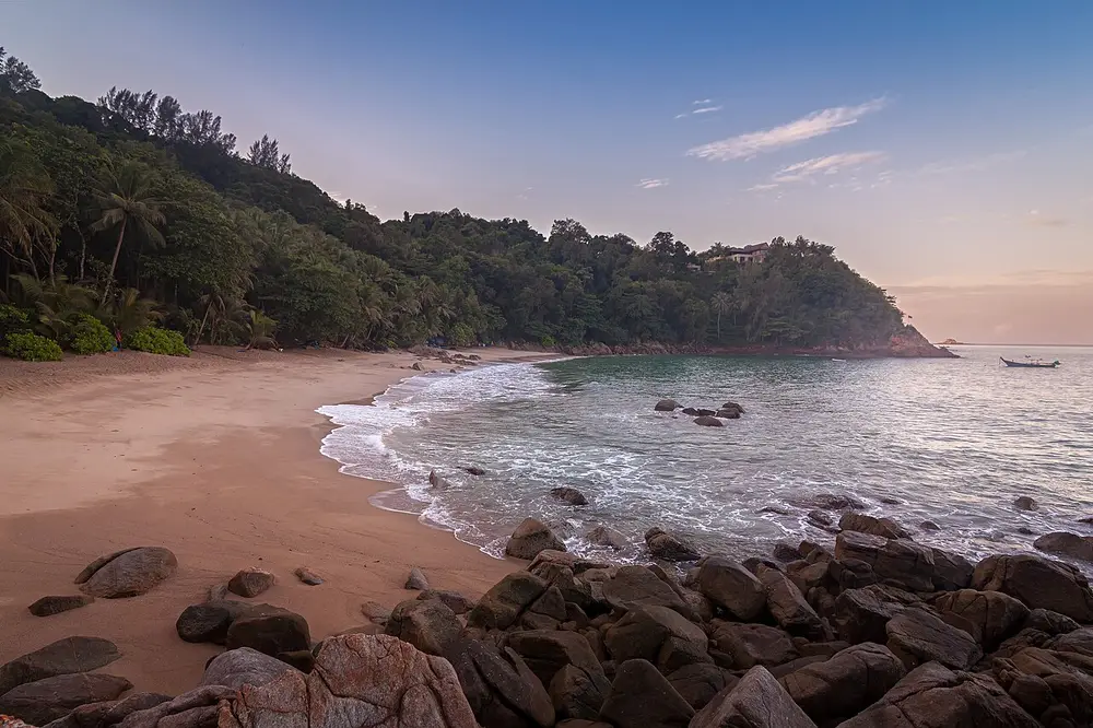 Banana Beach in Phuket at sunrise